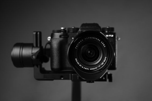 Photo by Victor Grabarczyk on Unsplash of a camera from the front