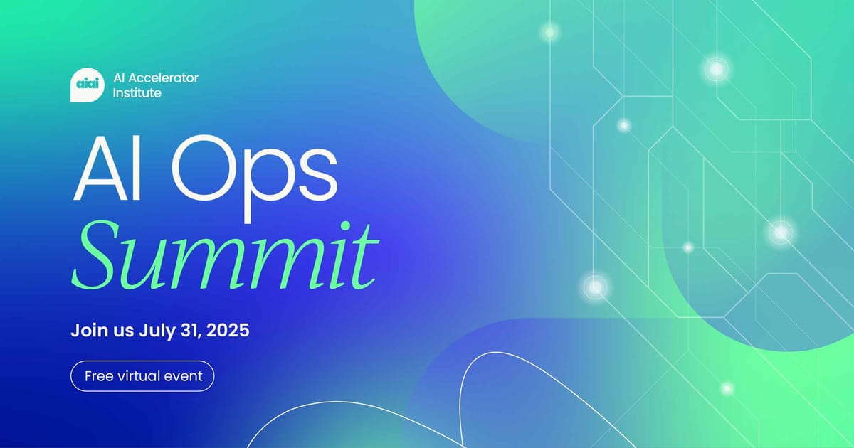 AIOps Virtual Summit, July 2025