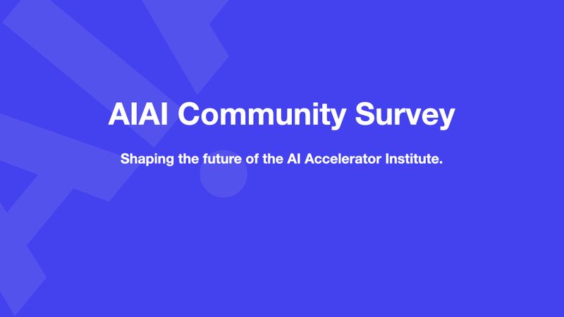 The AIAI Community Survey